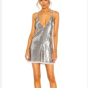Free People Double Take Sequin mini dress size XS